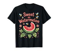 Pastel Bee Watermelon Art For Fruit And Nature Lovers Summer Camiseta