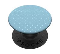 Pastel Blue Polka Dots Aesthetic Polkadots Minimalist Women PopSockets PopGrip Adhesivo