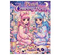 Pastel Cemetery Picnic: A Cute & Creepy Pastel Goth Coloring Book