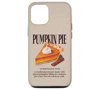 Pastel de Calabaza Vintage Otoño Postre Foodie Amante de la Comida Retro Carcasa para iPhone 12/12 Pro