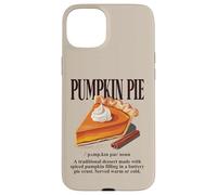 Pastel de Calabaza Vintage Otoño Postre Foodie Amante de la Comida Retro Carcasa para iPhone 15 Plus