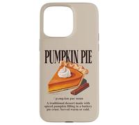 Pastel de Calabaza Vintage Otoño Postre Foodie Amante de la Comida Retro Carcasa para iPhone 15 Pro MAX