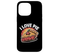 Pastel de cerezas estilo retro I Love Pie Carcasa para iPhone 14 Pro Max