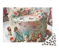 Pastel de Cuentos de Hadas Puzzle para Adultos Puzzle de 1000 Piezas Papel Escena de Flores Fantasía Relajación Puzzle para Toda la Familia Regalo 38x26cm/1000pcs