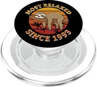 Pastel De Fiesta De Cumpleaños 1993 Perezoso Relax Zoo Animal Palms Chill PopSockets PopGrip para MagSafe