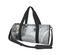 Pastel De Salpicaduras Abstractas De Mármol Gris, Bolsa de Viaje de Gran Capacidad, Bolso Redondo, Bolsa de Viaje Deportiva, Bolsa de Mano, Bolsa de Fitness