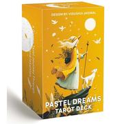 Pastel Dreams - Baraja de tarot para principiantes, 78 cartas de tarot pastel suave con guía general, arte intuitivo suave, herramienta de adivinación de brujería