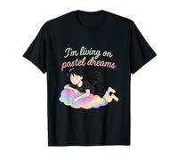 Pastel Dreams Vaporwave Triste Anime Chica Gráfico Camiseta
