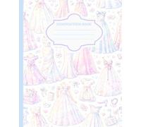 Pastel Dress Boutique Composition Notebook: Elegant Fashion Aesthetic Lined Journal for Girls & Women