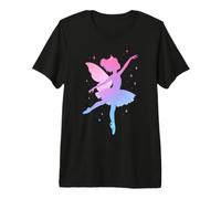 Pastel Fairy Princess Ballet Bailando Bailarina Silueta Camiseta Premium