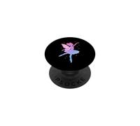 Pastel Fairy Princess Ballet Bailando Bailarina Silueta PopSockets PopGrip Adhesivo