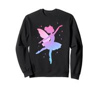 Pastel Fairy Princess Ballet Bailando Bailarina Silueta Sudadera