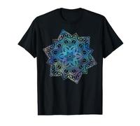 Pastel Floral Mandala Sagrado Fractal Geometría Arte Buena Vibra Camiseta gráfica económica