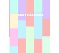 Pastel Geometric Notebook | Unlined Blank with Date Section: Composition Journal for Sketching, Drawing, Math & Creative Writing | 8.5 x 11 in | 100 Pages