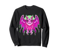 Pastel Goth Lindo Creepy 3 Ojos Mothman Bestia Kawaii Cryptid Sudadera