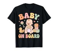 Pastel Groovy Baby Toy Blocks Sonajero Diseño Camiseta