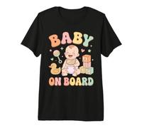 Pastel Groovy Baby Toy Blocks Sonajero Diseño Camiseta Premium