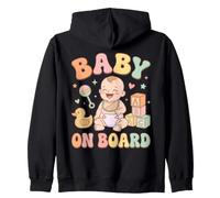 Pastel Groovy Baby Toy Blocks Sonajero Diseño Sudadera con Capucha