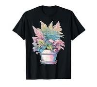 Pastel Helecho botánico House Plant Bloomcore Dreamy Aesthetic Camiseta