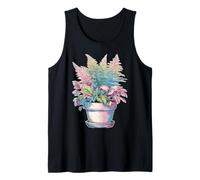 Pastel Helecho botánico House Plant Bloomcore Dreamy Aesthetic Camiseta sin Mangas