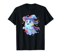 Pastel Lindo Fantasma Mago Color Splash Halloween Camiseta