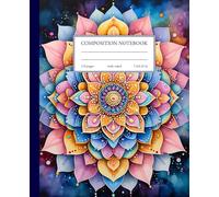 Pastel Mandala Journal for Women and Girls: 110 Page Wide Ruled Notebook | 7.5x9.25 in | Beautiful Composition Book for School or Everyday Notes
