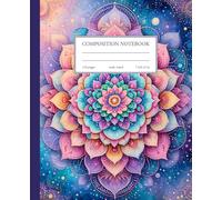 Pastel Mandala Journal for Women and Girls: 110 Page Wide Ruled Notebook | 7.5x9.25 in | Beautiful Composition Book for School or Everyday Notes