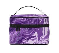 Pastel Marmoleado AjustadoBolsa de Maquillaje, Bolsa de Cosméticos Portátil para Mujer-Organizador de Cosméticos de Viaje, Regalo para Momentos Especiales
