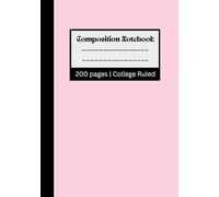 Pastel Notebook College Ruled: Stay Focused and Organized Every Day | 200 Pages | 7 x 10 | School Supplies