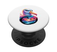 Pastel Paint Art Albatros PopSockets PopGrip Adhesivo