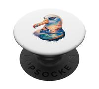 Pastel Paint Art Albatros PopSockets PopGrip Adhesivo