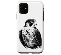 Pastel Paint Art Halcón Peregrino Halcones Carcasa para iPhone 11