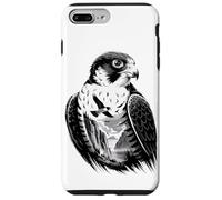 Pastel Paint Art Halcón Peregrino Halcones Carcasa para iPhone 7 Plus/8 Plus