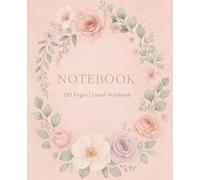 Pastel Peach Floral Notebook - Soft Aesthetic Lined Journal for Women & Students: Beautiful 120-page lined notebook for school notes, journaling, planning, writing, and everyday use