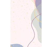 Pastel Pink, Blue, Purple Wavy Pattern 50 Watermark Blank Page Notebook/Journal