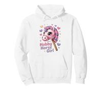 Pastel Pony Hobby Horse Girl, Amante de la equitación Sudadera con Capucha