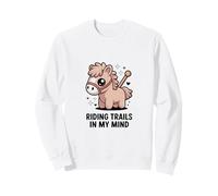 Pastel Pony Montando Senderos En Mi Mente Caballo Sudadera