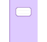 Pastel Purple 150 Page College Ruled Dotted Lines 6''x9'' Journal: Fun Color Notebook with Quick Find Spine and Label Badge Front