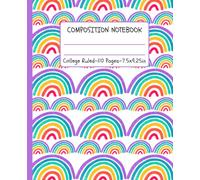 Pastel Rainbow Breeze Writing Book-College Ruled Notebook: A Soft, Uplifting Space for School Notes, Journaling & Creative Expression