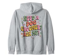 Pastel Retro Need A Dog Groomer Ask Me Stylist Sudadera con Capucha