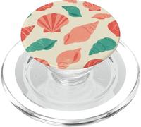 Pastel Seashells Beach Summer Coastal PopSockets PopGrip para MagSafe