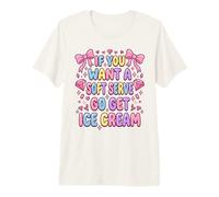 Pastel Si Quieres un Servicio Suave, ve a Conseguir Helado de Voleibol Camiseta Premium