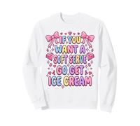 Pastel Si Quieres un Servicio Suave, ve a Conseguir Helado de Voleibol Sudadera