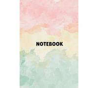 Pastel Watercolor Notebook: Aesthetic Blank Notebook - 150 Pages, 6 x 9 Inches