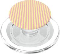 Pastel Yellow and Pink Vertical Stripes Trendy Lines PopSockets PopGrip para MagSafe