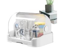 Pastelera De Biberón, Almacenamiento De Botella A Prueba De Polvo Con Bandeja De Goteo Extraíble, Rejilla De Secado Portátil De Biberones, Caja De Almacenamiento De Botellas Para Niños Pequeños