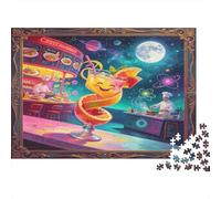 Pastelería Fantasía Espacial Puzzle de 1000 Piezas Papel Puzzle para Adultos Escena Nocturna Mágica Juego de Puzzle 1000 Piezas Relajación Decoración Regalo Nan