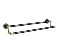 Pastelero de Barra de Toallas de baño de Oro Negro 80cm 90cm 100cm 110cm 120 cm de Largo Acero Inoxidable Soporte de riel Colgante de Acero Inoxidable (Tamaño: 110 cm) Presente
