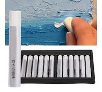 Pasteles al óleo, 12 piezas de pintura al óleo blanca para niños, herramienta de pintura para artistas, adultos y niños