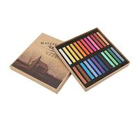 Pasteles de artista cuadrados, 24 36 48 Conjunto de colores surtidos Cuadrados de dibujo de tiza cuadrada en colores pastel suaves para estudios profesionales en colores pastel(24 colores)